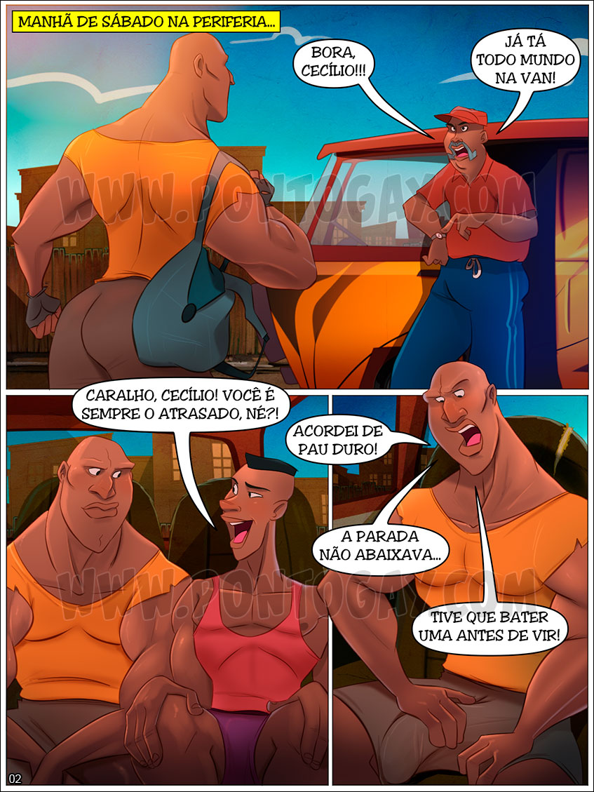 Página 2 do quadrinho adulto: Enterrando as bolas – Leia completo em XCOMICS