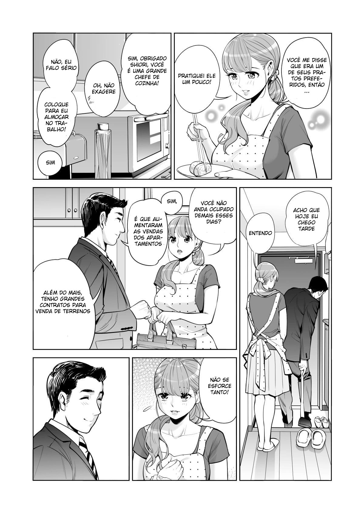 Página 6 do quadrinho adulto: Esposa salvando o emprego do marido – Leia completo em XCOMICS