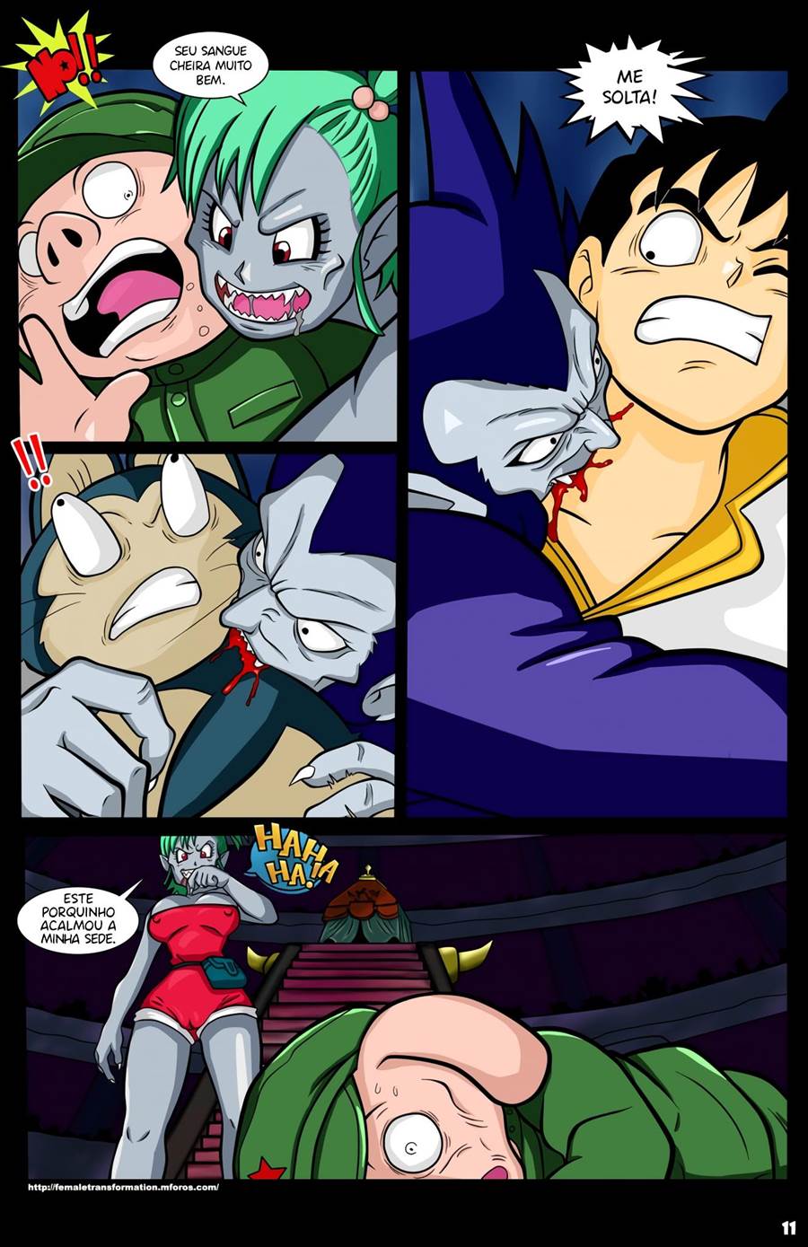 Página 12 do quadrinho adulto: Eye Coronation: Bulma e Lúcifer – Leia completo em XCOMICS