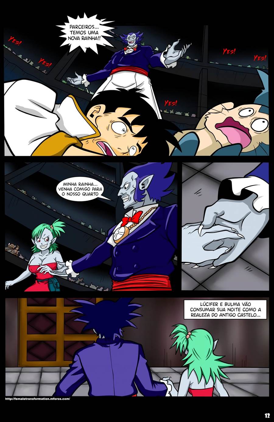Página 13 do quadrinho adulto: Eye Coronation: Bulma e Lúcifer – Leia completo em XCOMICS