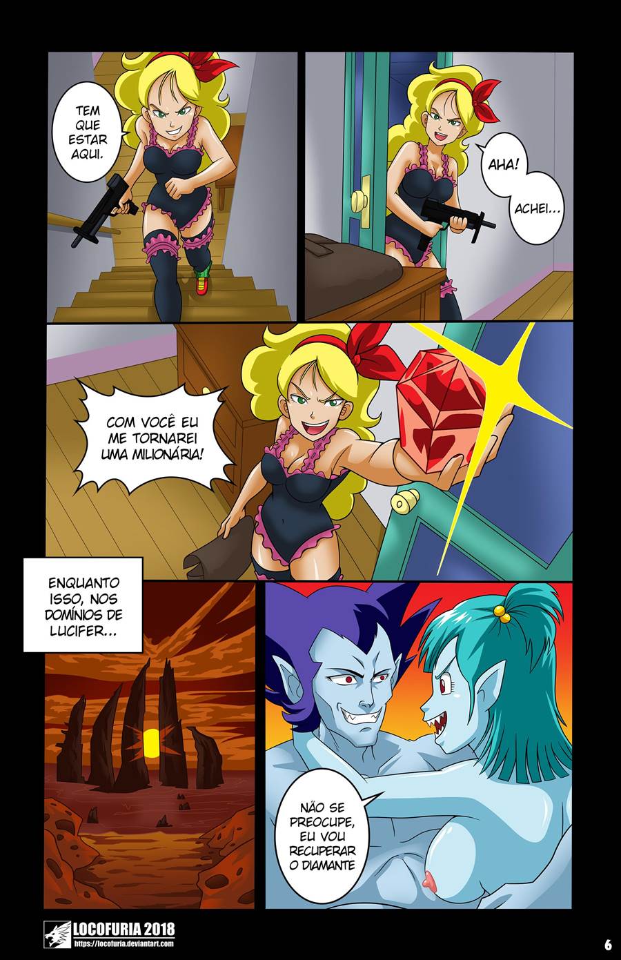 Página 19 do quadrinho adulto: Eye Coronation: Bulma e Lúcifer – Leia completo em XCOMICS