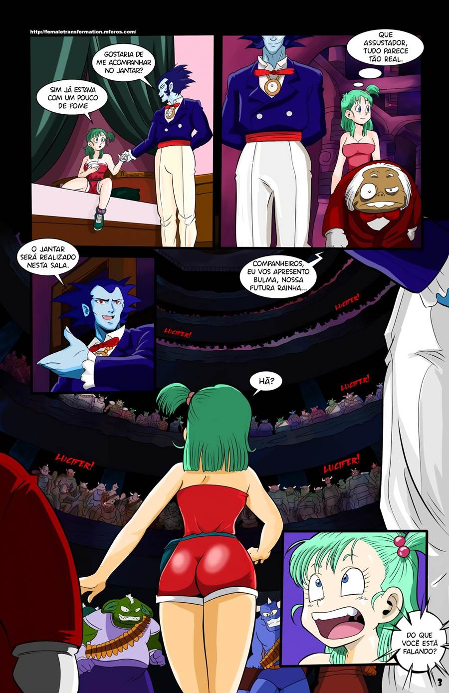 Página 4 do quadrinho adulto: Eye Coronation: Bulma e Lúcifer – Leia completo em XCOMICS