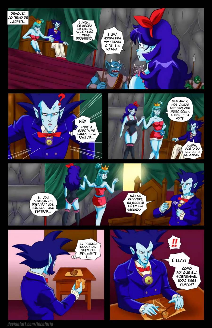 Página 34 do quadrinho adulto: Eye Coronation: Bulma e Lúcifer – Leia completo em XCOMICS