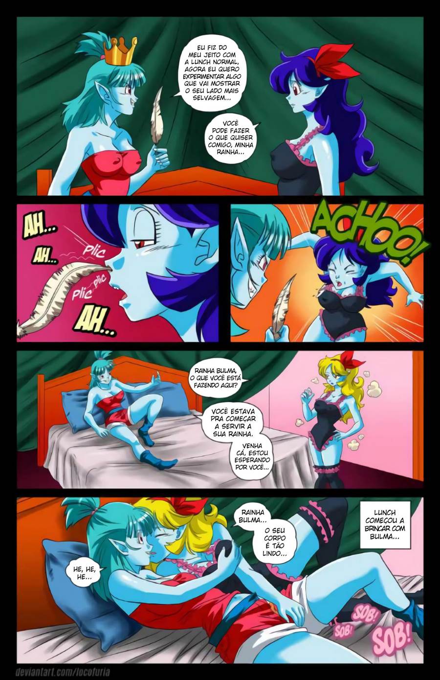 Página 35 do quadrinho adulto: Eye Coronation: Bulma e Lúcifer – Leia completo em XCOMICS