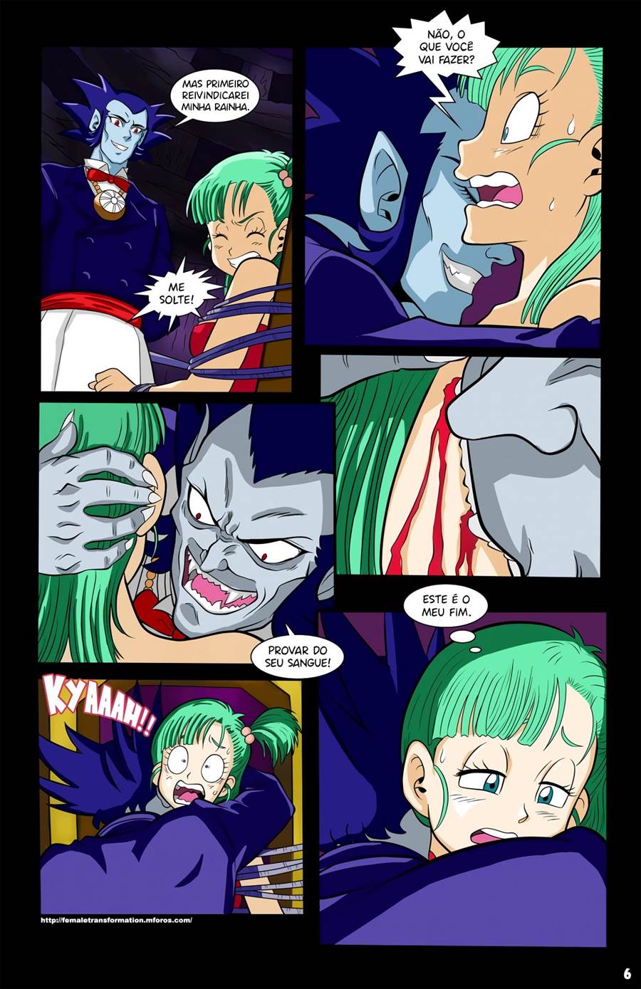 Página 7 do quadrinho adulto: Eye Coronation: Bulma e Lúcifer – Leia completo em XCOMICS