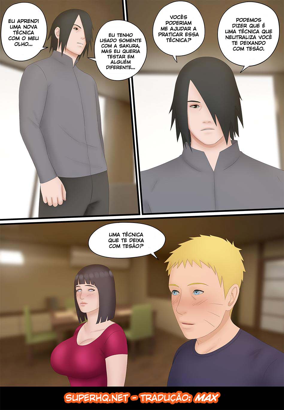 Página 3 do quadrinho adulto: Eye of Desire: A técnica de Sasuke – Leia completo em XCOMICS