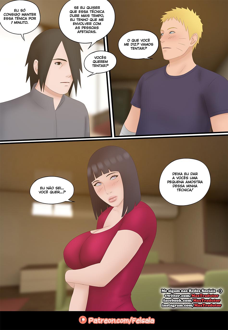 Página 4 do quadrinho adulto: Eye of Desire: A técnica de Sasuke – Leia completo em XCOMICS