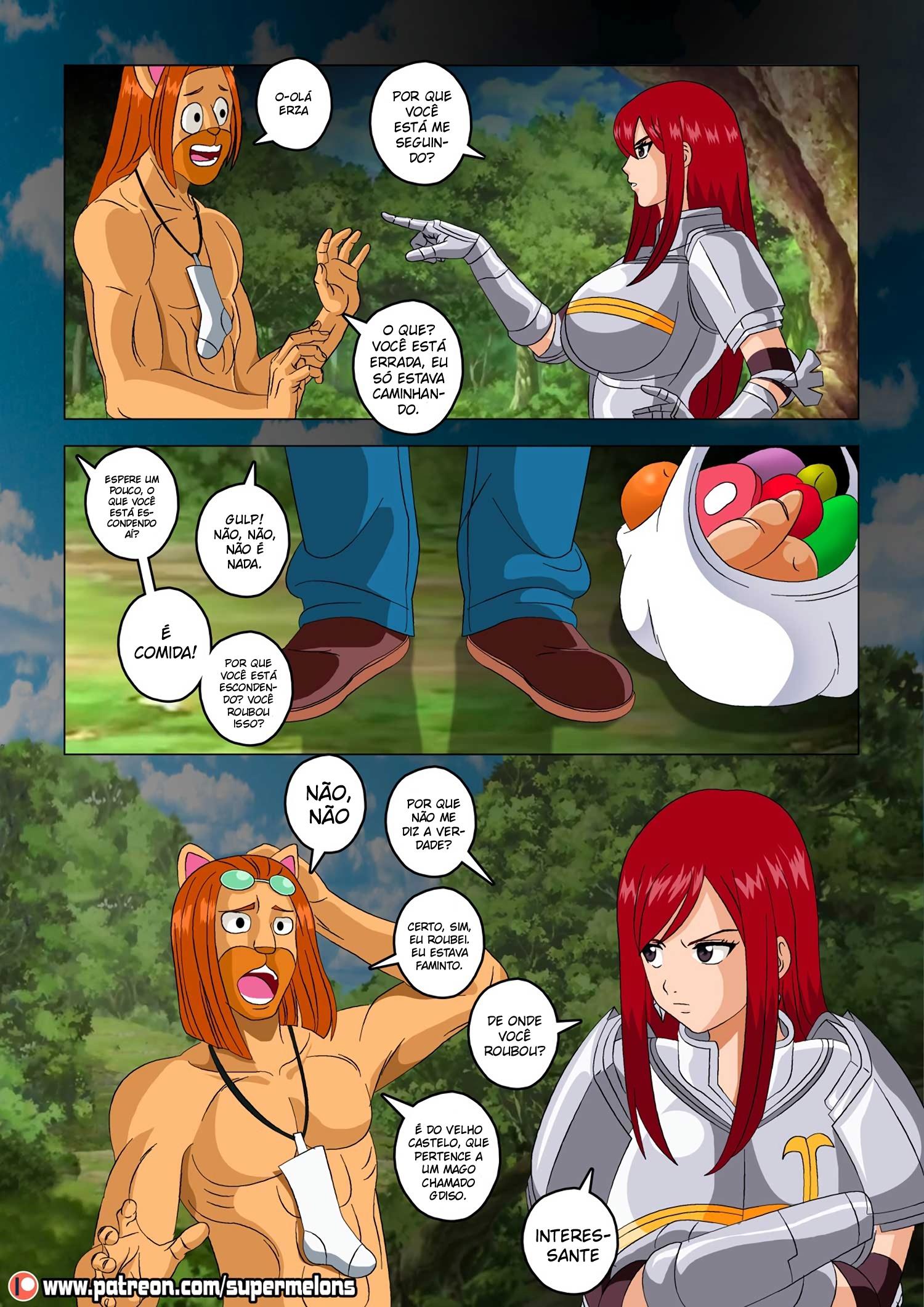 Página 25 do quadrinho adulto: Fairy Tail: Erza observadora – Leia completo em XCOMICS