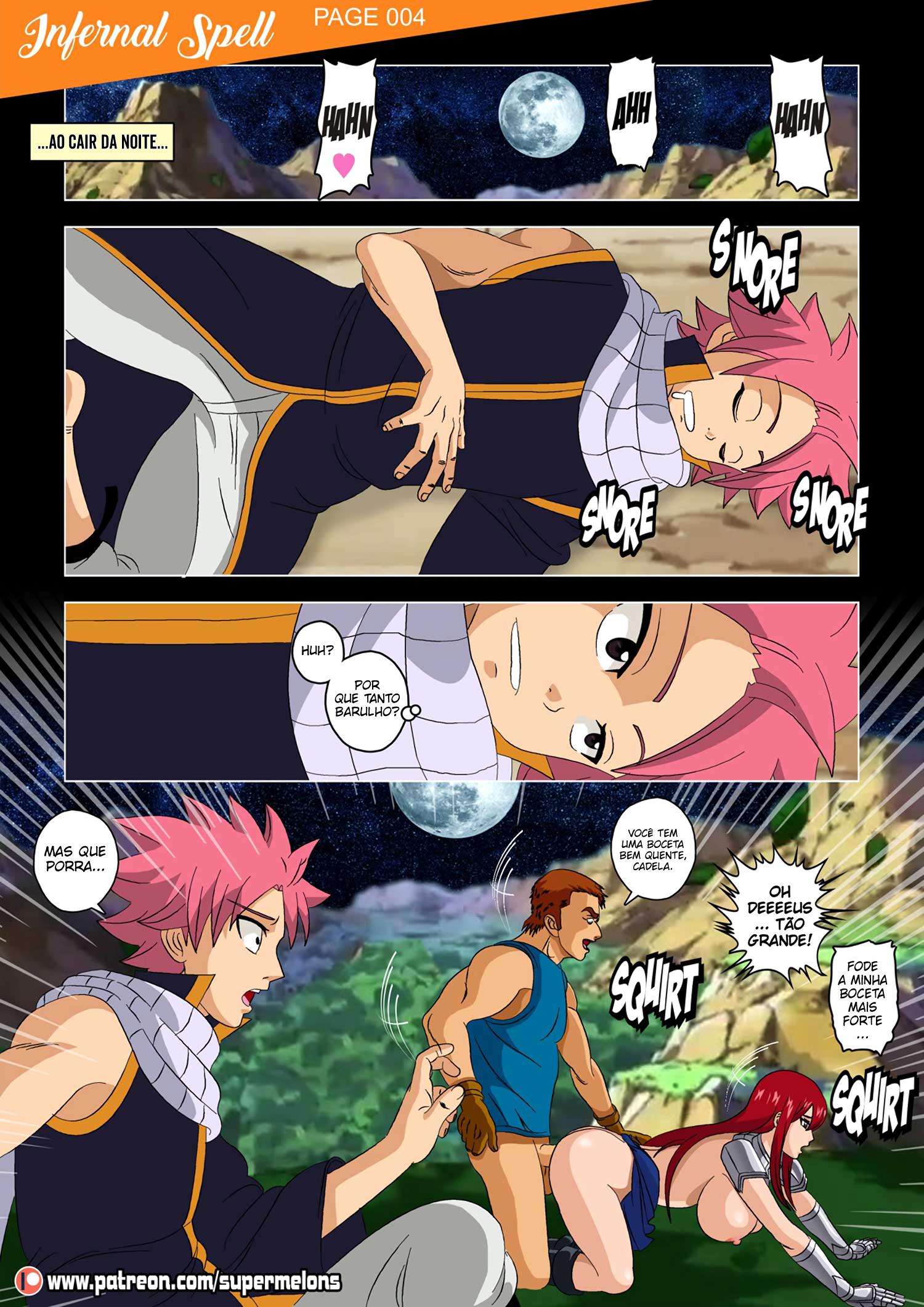 Página 6 do quadrinho adulto: Fairy Tail: Erza observadora – Leia completo em XCOMICS
