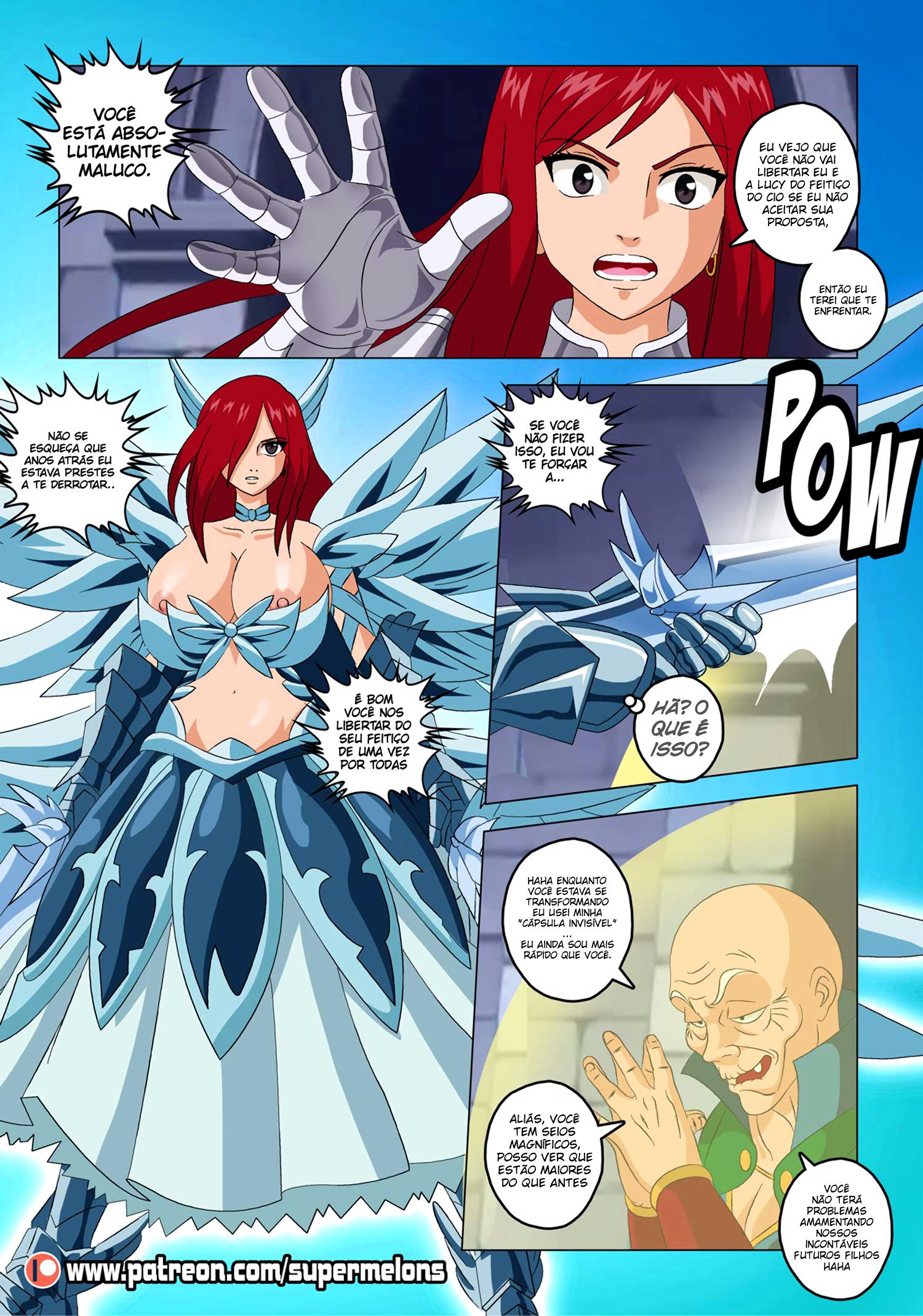 Página 10 do quadrinho adulto: Fairy Tail: Erza observadora – Leia completo em XCOMICS