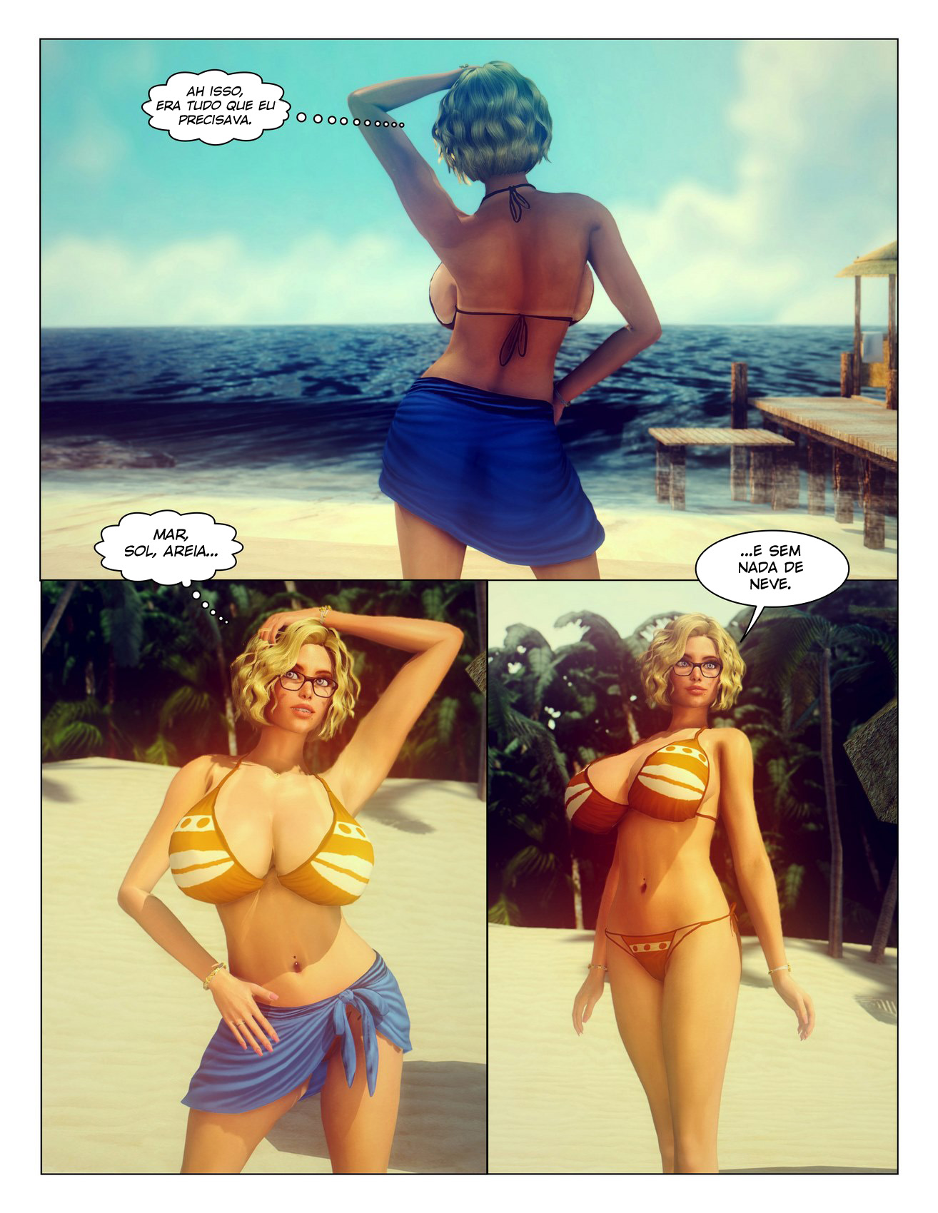 Página 3 do quadrinho adulto: Fantasia Tropical – Leia completo em XCOMICS