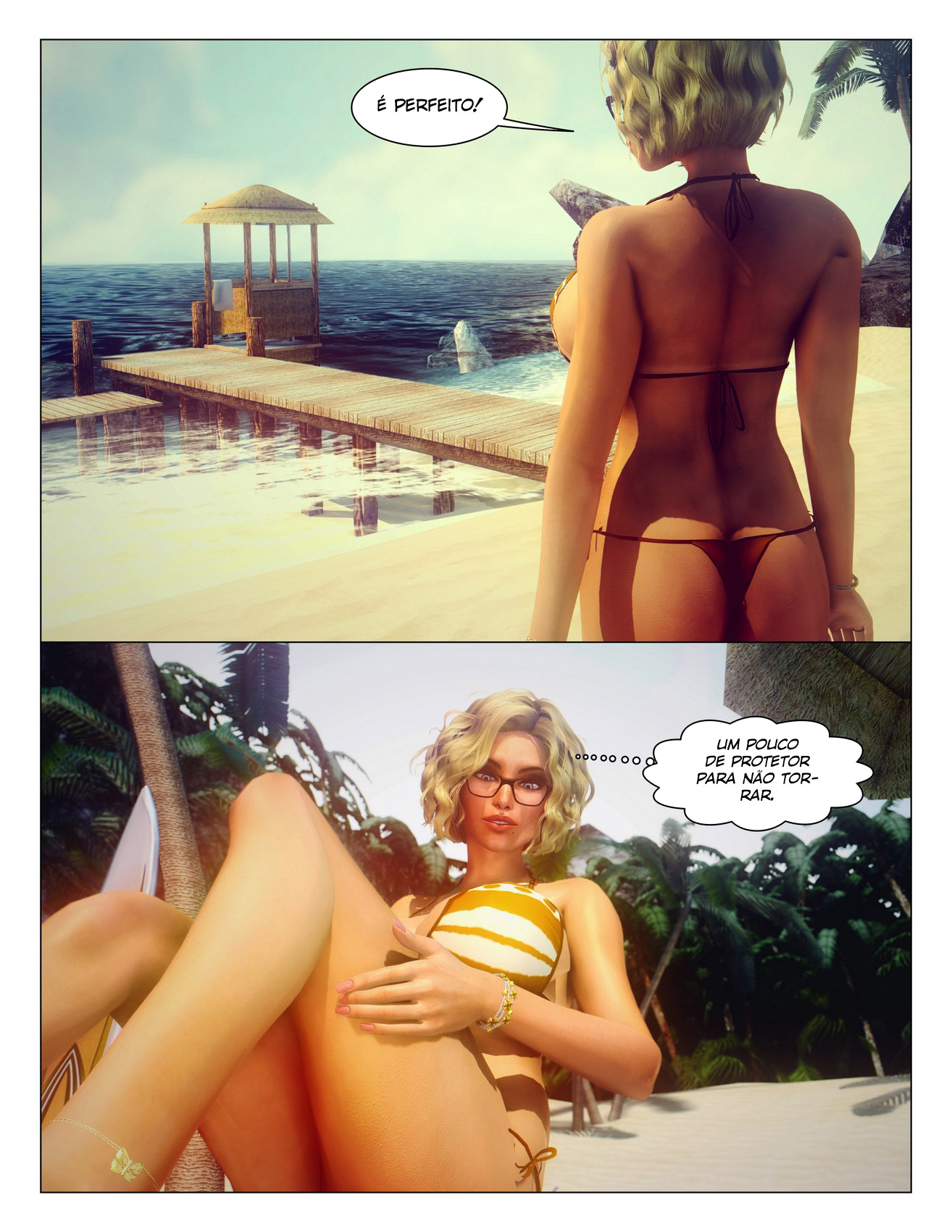 Página 4 do quadrinho adulto: Fantasia Tropical – Leia completo em XCOMICS