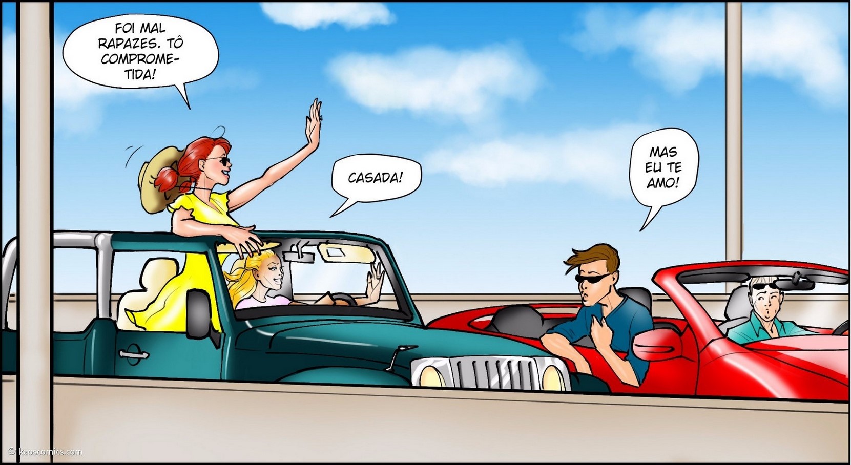 Página 3 do quadrinho adulto: Flag Girls - Parte 1 – Leia completo em XCOMICS