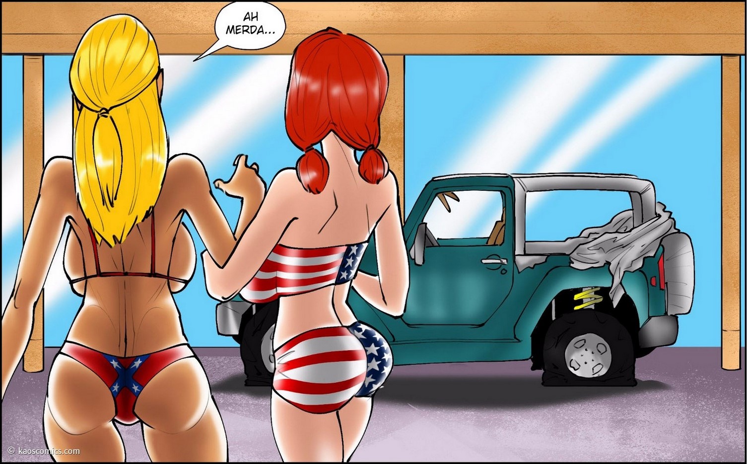 Página 25 do quadrinho adulto: Flag Girls - Parte 1 – Leia completo em XCOMICS