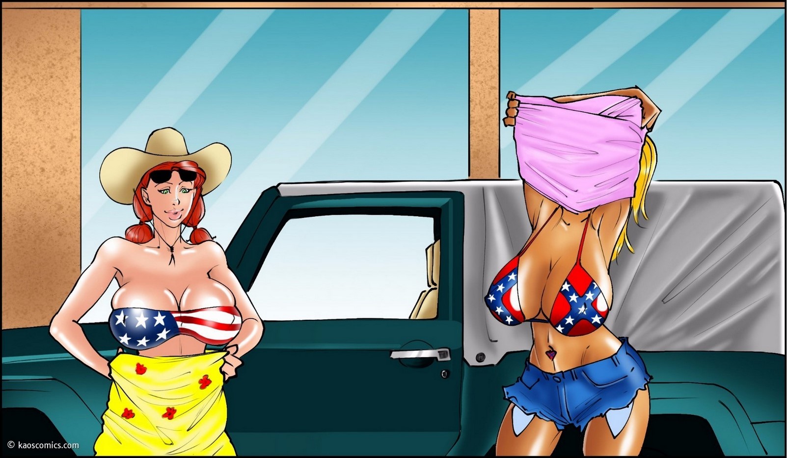Página 6 do quadrinho adulto: Flag Girls - Parte 1 – Leia completo em XCOMICS