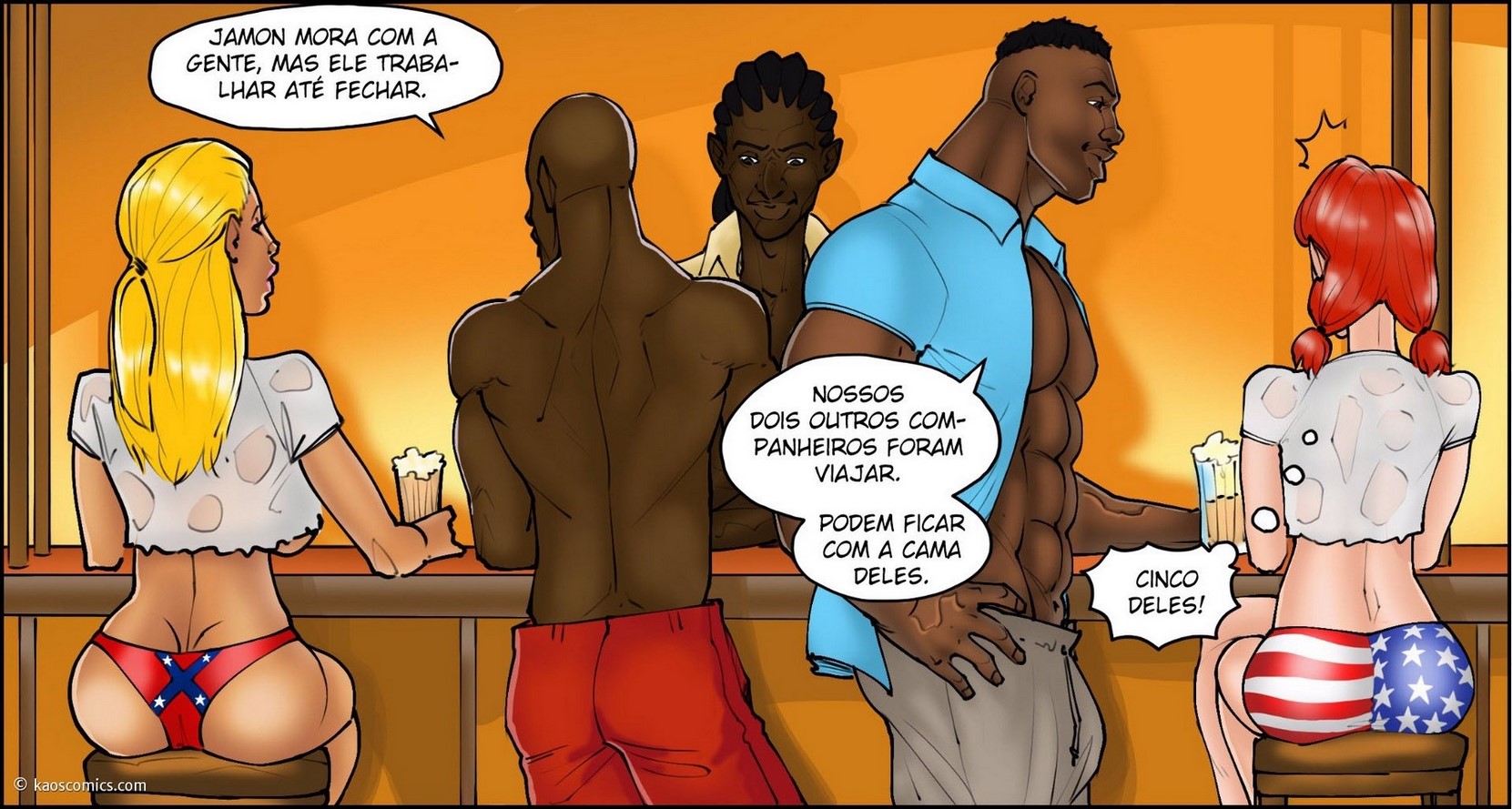 Página 56 do quadrinho adulto: Flag Girls - Parte 1 – Leia completo em XCOMICS