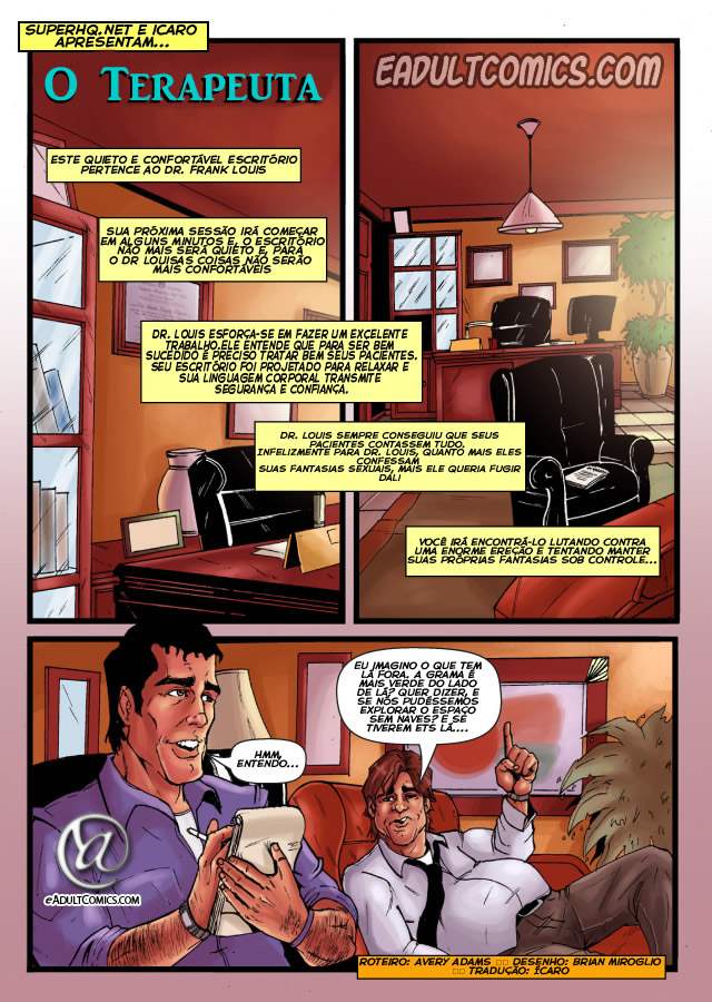 Página 2 do quadrinho adulto: Frank Louis - O Terapeuta – Leia completo em XCOMICS