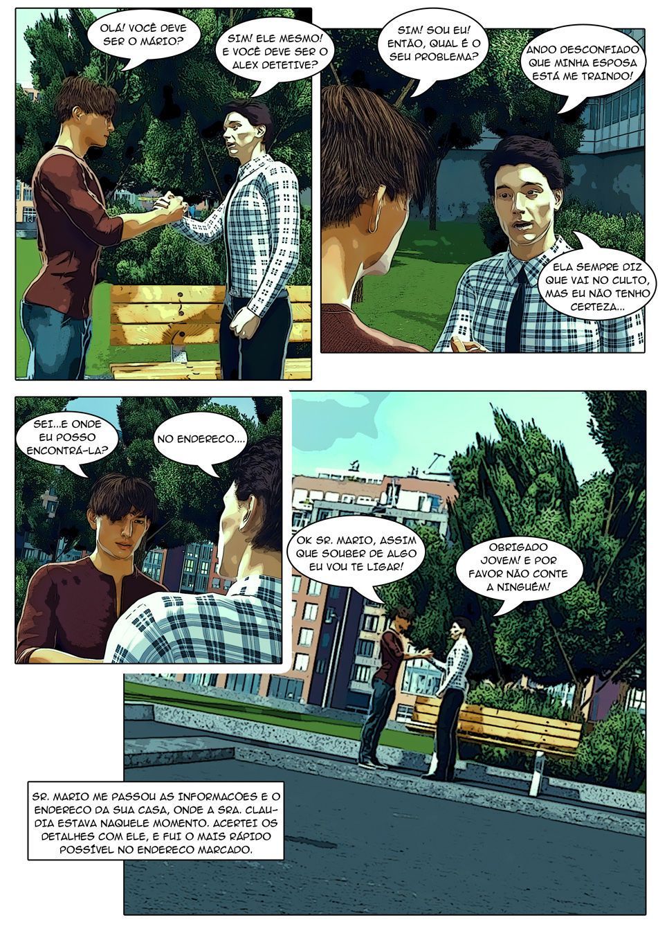 Página 11 do quadrinho adulto: Frenesi - O detetive Alex – Leia completo em XCOMICS