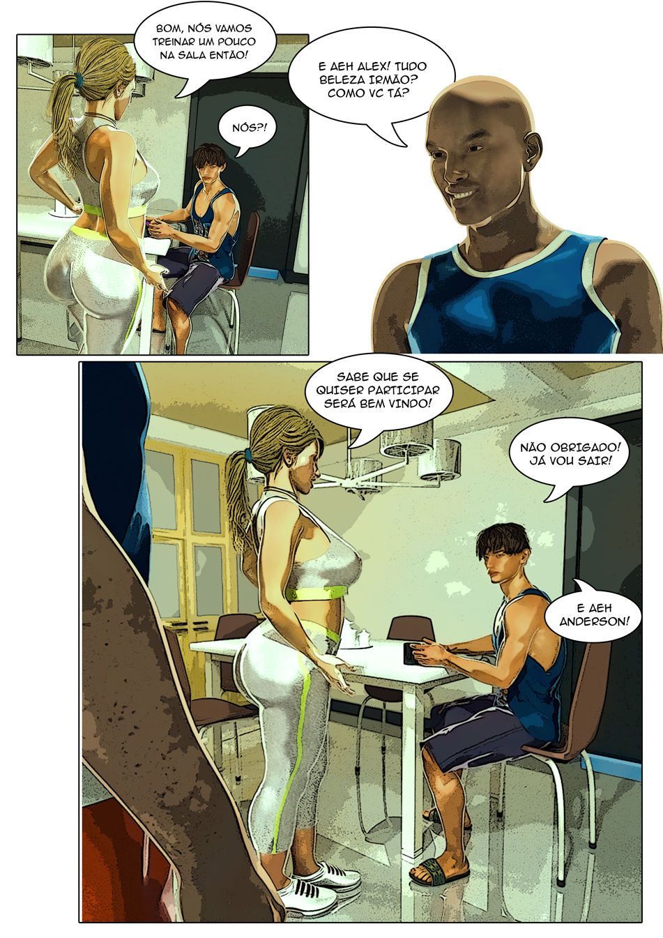 Página 6 do quadrinho adulto: Frenesi - O detetive Alex – Leia completo em XCOMICS