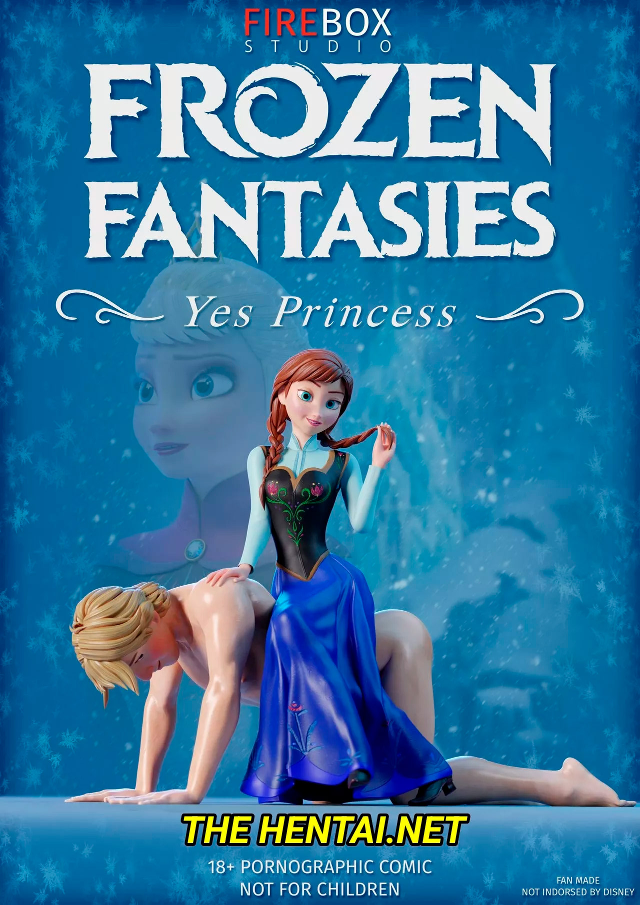 Página 1 do quadrinho adulto: Frozen Fantasies - Yes Princess – Leia completo em XCOMICS