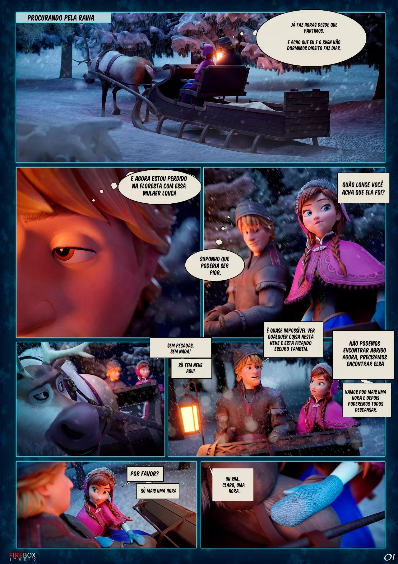 Capa do quadrinho adulto: Frozen Fantasies - Yes Princess – Leia online em XCOMICS