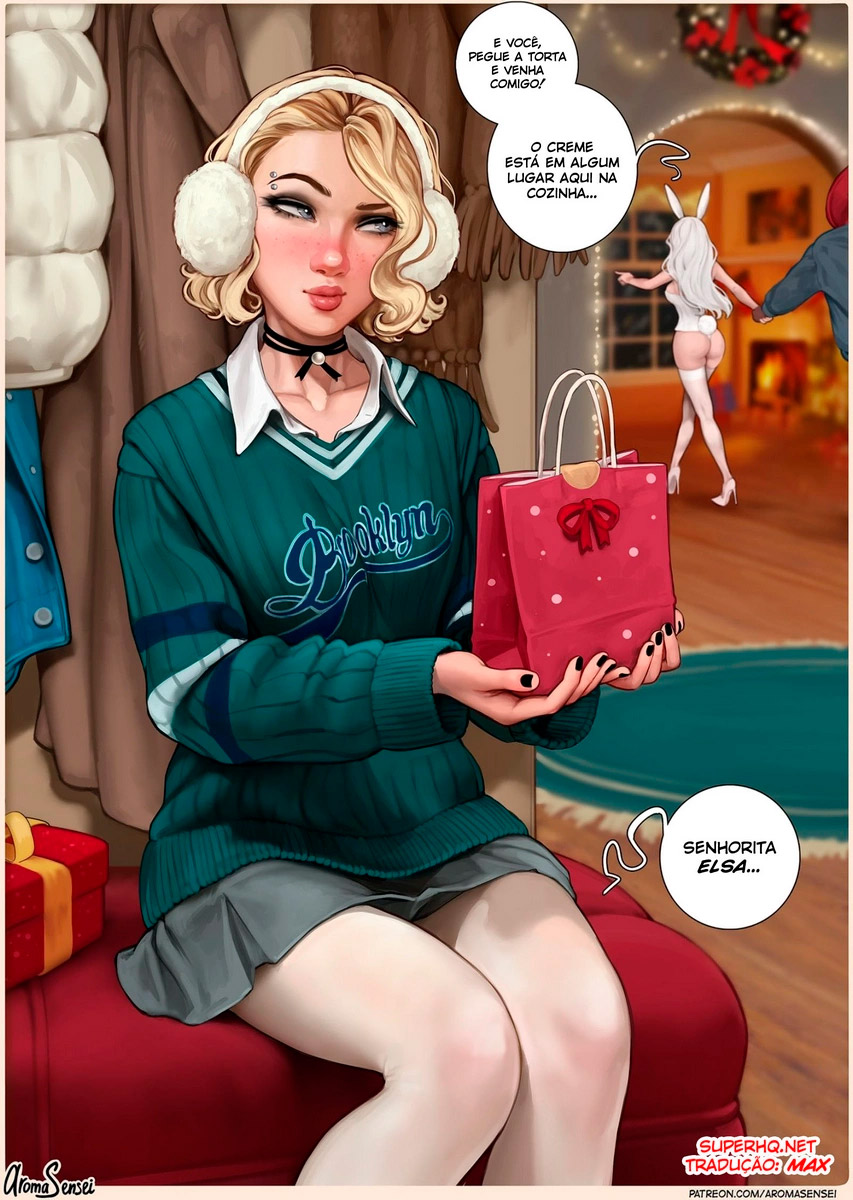 Página 7 do quadrinho adulto: Frozen Inc. Chirstmas Party 2022 – Leia completo em XCOMICS