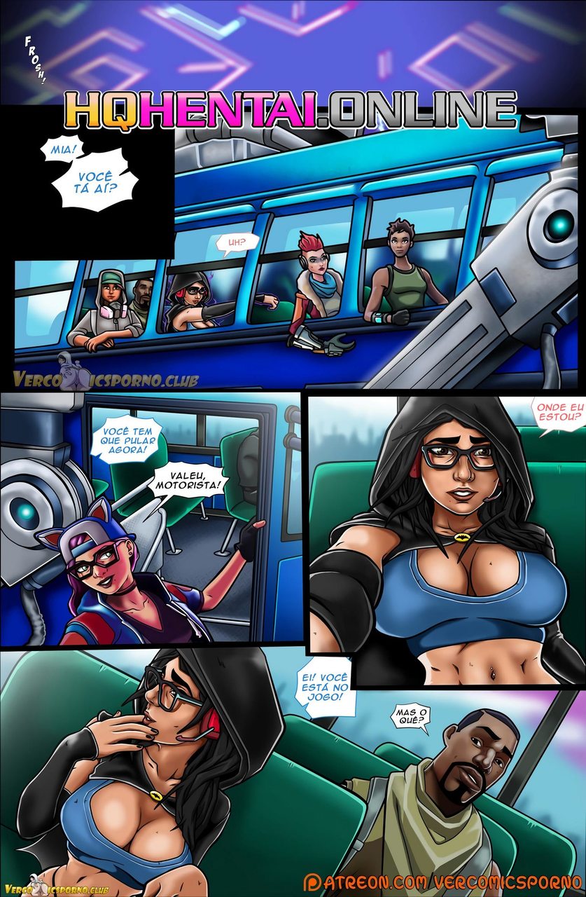 Página 2 do quadrinho adulto: Fucknite com Mia Khalifa – Leia completo em XCOMICS