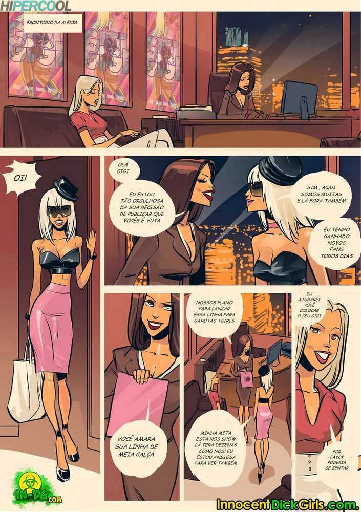 Capa do quadrinho adulto: Futanari Gigi Girl - Innocent Dick Girls – Leia online em XCOMICS