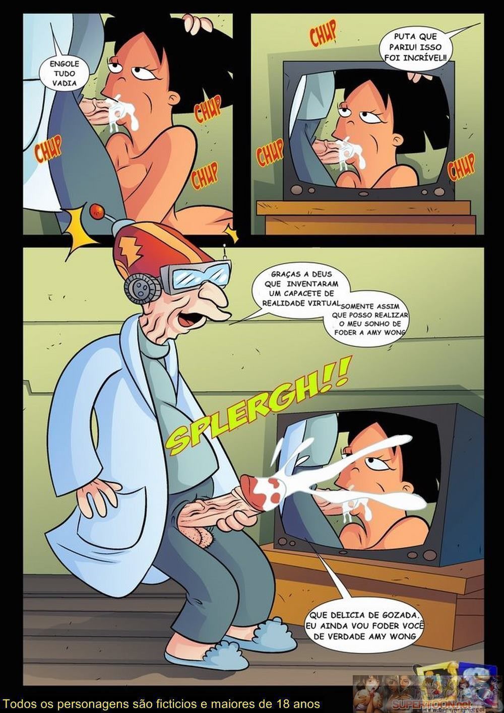 Página 10 do quadrinho adulto: Futurama em: A Invenção do Dr. Hubert – Leia completo em XCOMICS