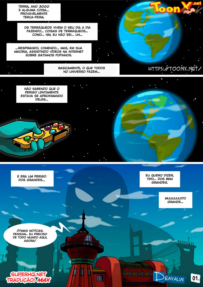 Capa do quadrinho adulto: Futurama, Orgy To Save The Earth – Leia online em XCOMICS