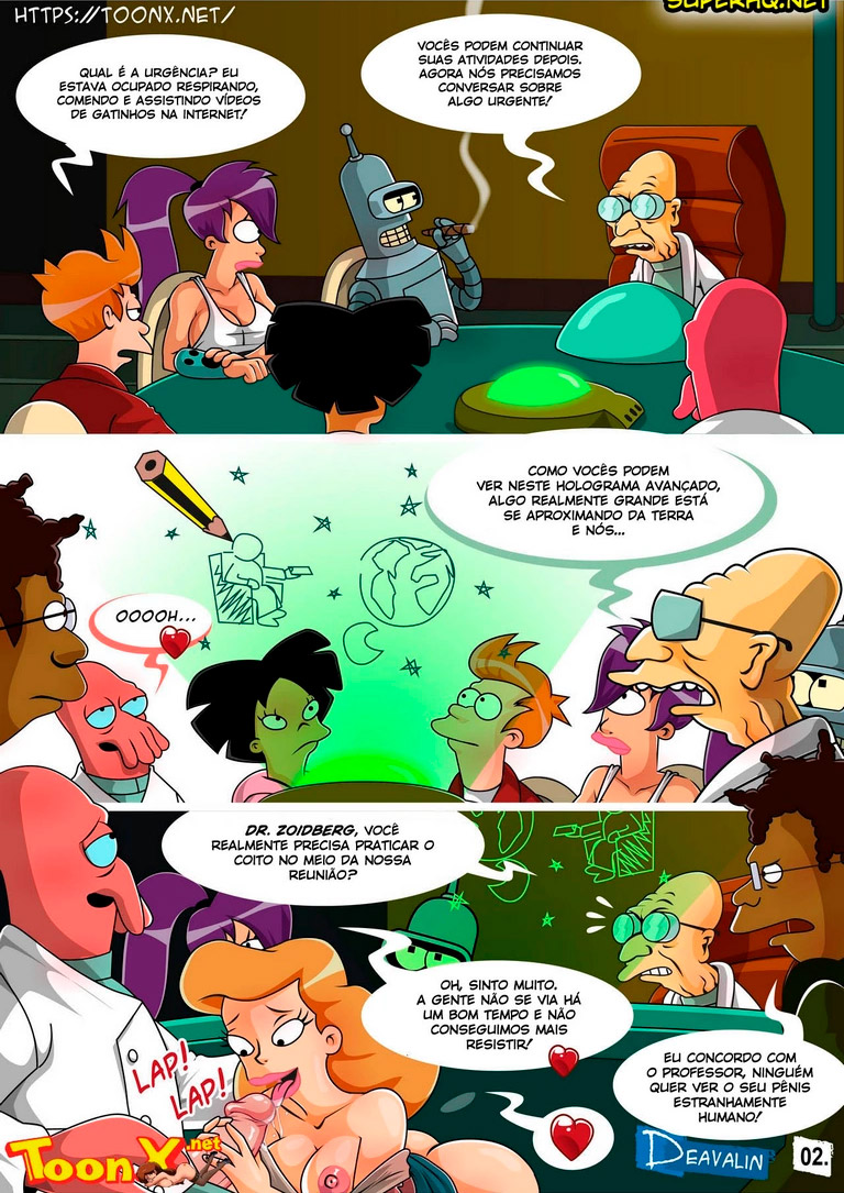 Página 3 do quadrinho adulto: Futurama, Orgy To Save The Earth – Leia completo em XCOMICS