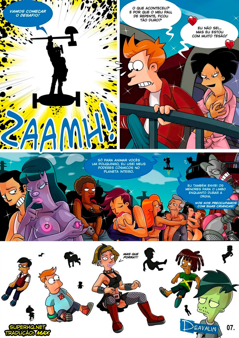 Página 8 do quadrinho adulto: Futurama, Orgy To Save The Earth – Leia completo em XCOMICS