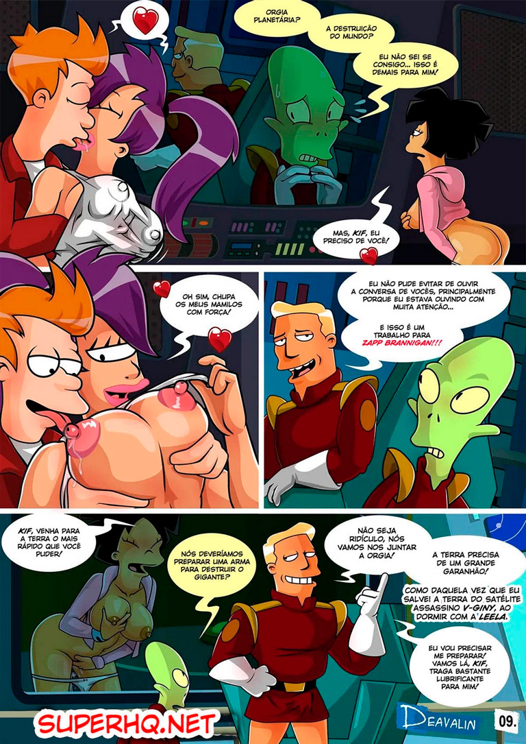 Página 10 do quadrinho adulto: Futurama, Orgy To Save The Earth – Leia completo em XCOMICS