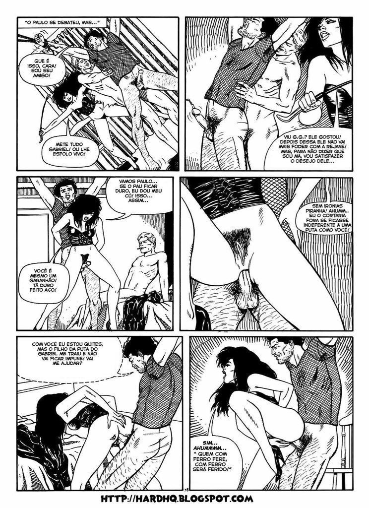 Página 40 do quadrinho adulto: Garota Tatuada – Leia completo em XCOMICS