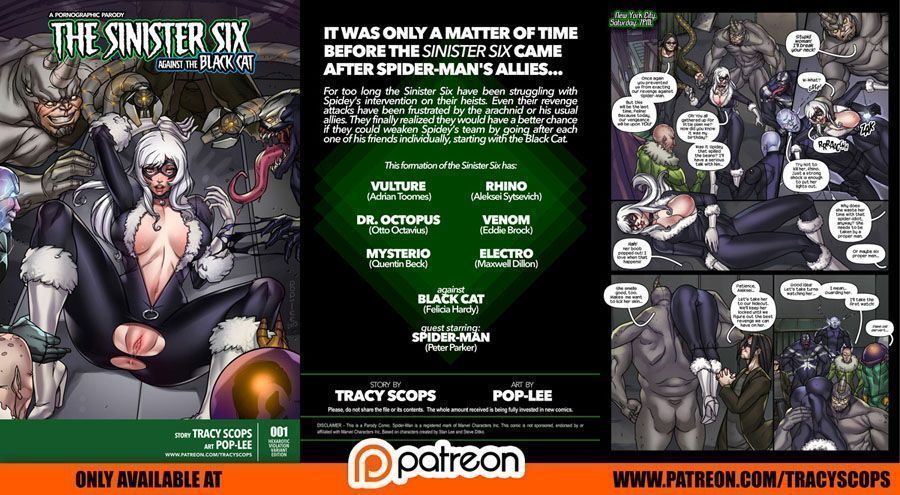 Página 2 do quadrinho adulto: Gata negra e o sexteto sinistro – Leia completo em XCOMICS