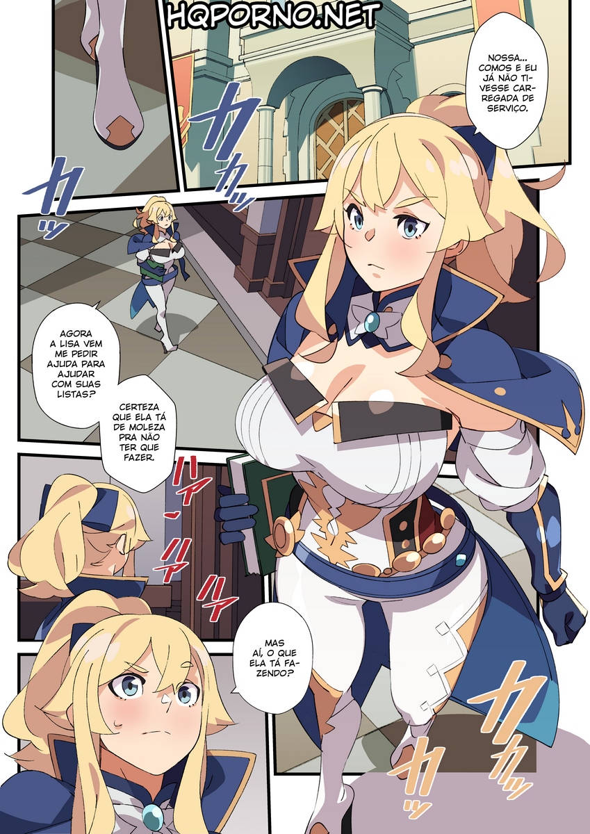 Página 3 do quadrinho adulto: Genshin Impact: A quest de Lisa – Leia completo em XCOMICS
