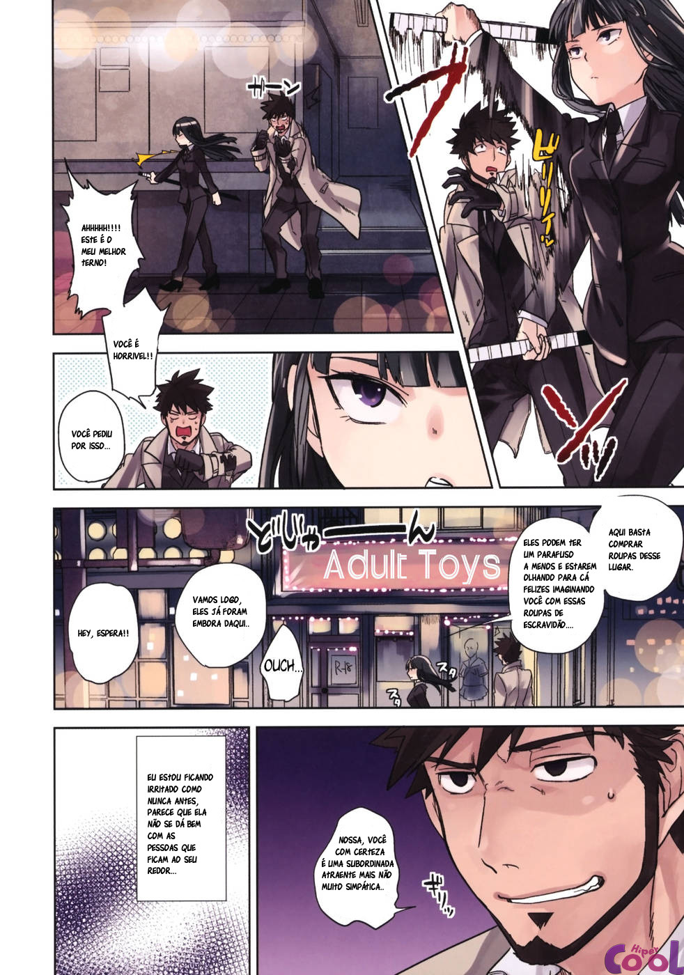 Página 4 do quadrinho adulto: Gostosa com roupa de couro – Leia completo em XCOMICS