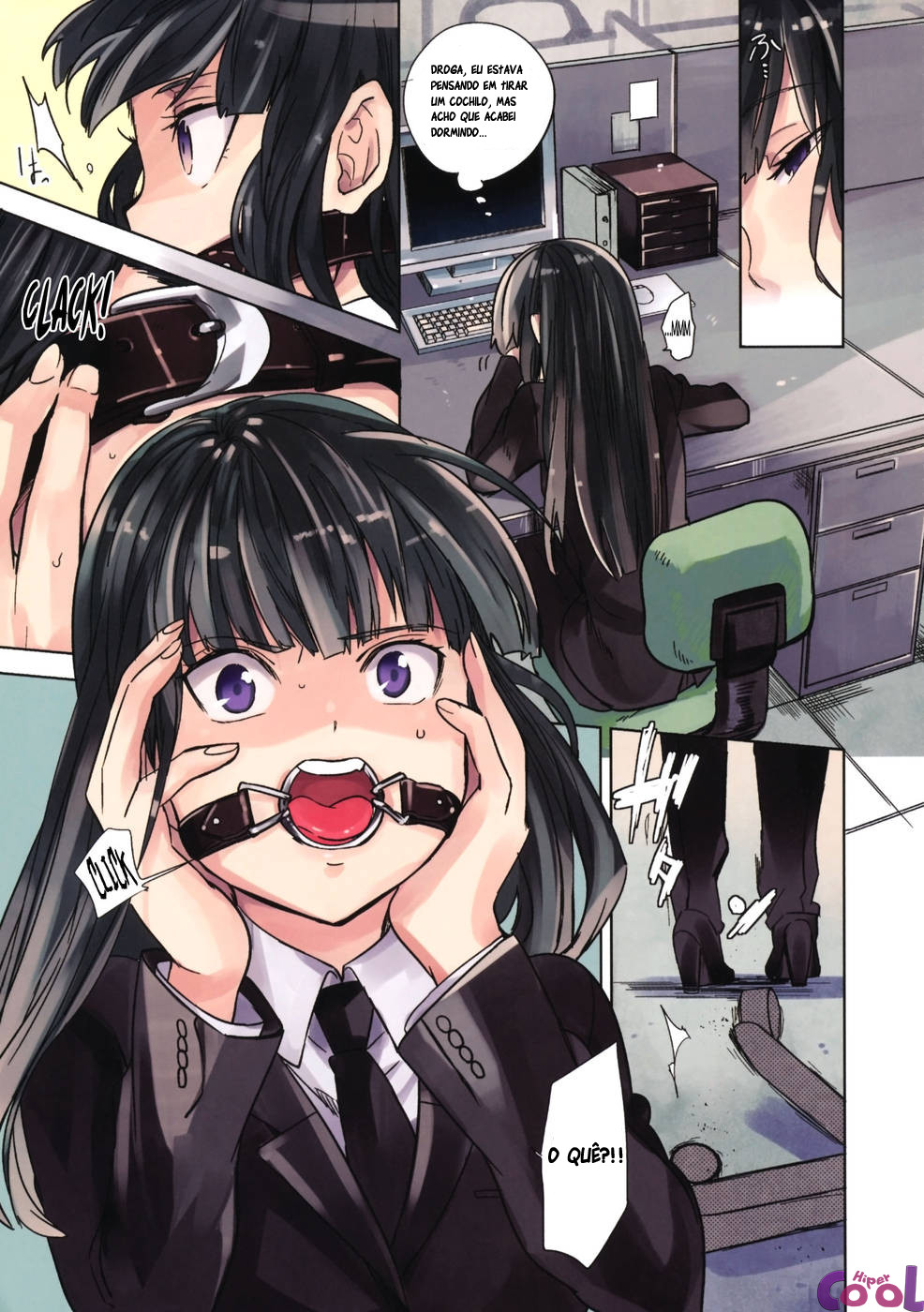 Capa do quadrinho adulto: Gostosa com roupa de couro – Leia online em XCOMICS