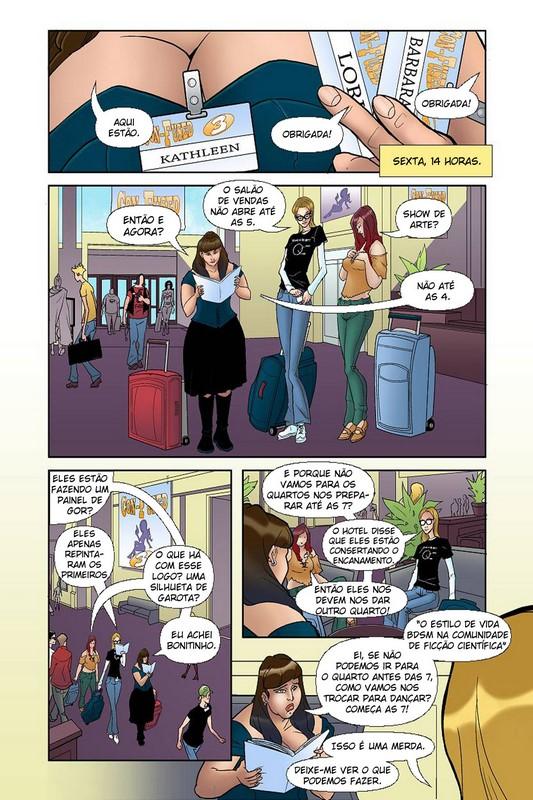 Página 2 do quadrinho adulto: Gostosas na Comic-Con – Leia completo em XCOMICS