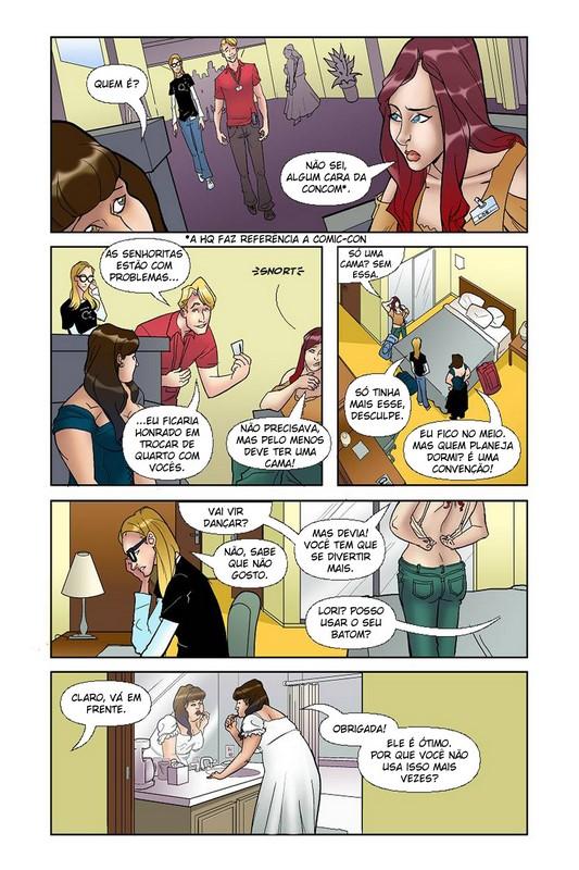 Página 3 do quadrinho adulto: Gostosas na Comic-Con – Leia completo em XCOMICS