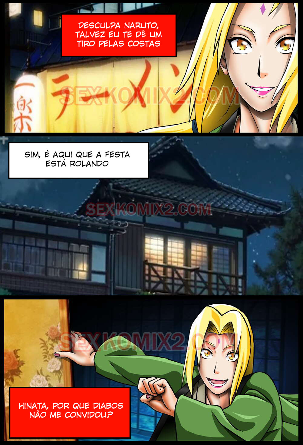Página 18 do quadrinho adulto: Hen Party Naruto – Leia completo em XCOMICS