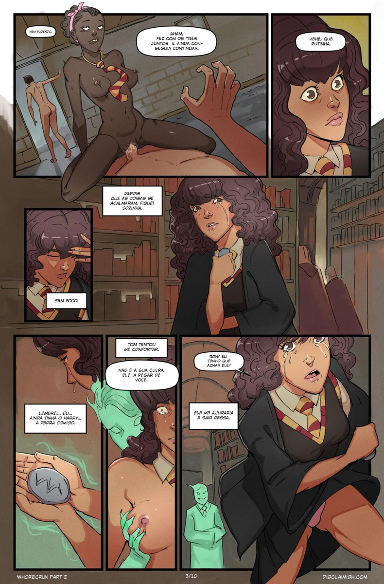 Página 4 do quadrinho adulto: Hermione Granger and the Whorecrux 2 – Leia completo em XCOMICS