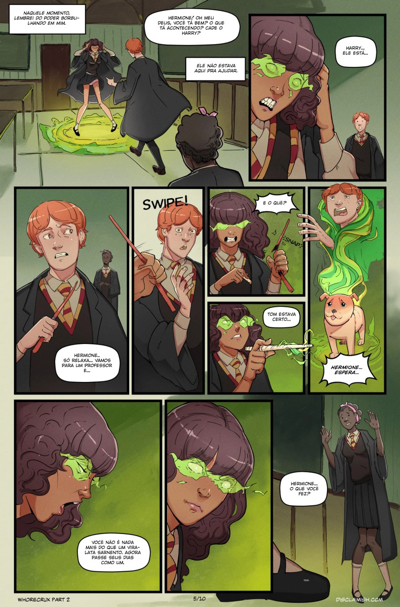 Página 6 do quadrinho adulto: Hermione Granger and the Whorecrux 2 – Leia completo em XCOMICS