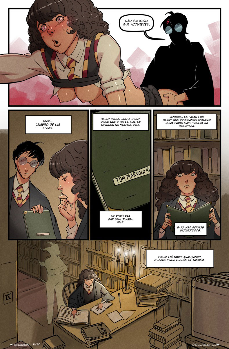 Página 8 do quadrinho adulto: Hermione Granger and the Whorecrux – Leia completo em XCOMICS