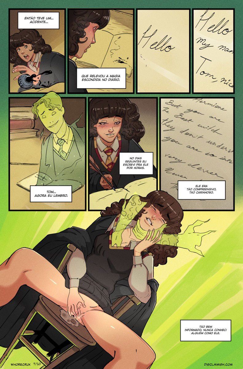 Página 9 do quadrinho adulto: Hermione Granger and the Whorecrux – Leia completo em XCOMICS