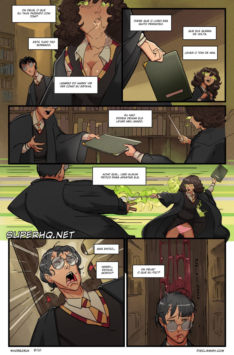 Página 10 do quadrinho adulto: Hermione Granger and the Whorecrux – Leia completo em XCOMICS