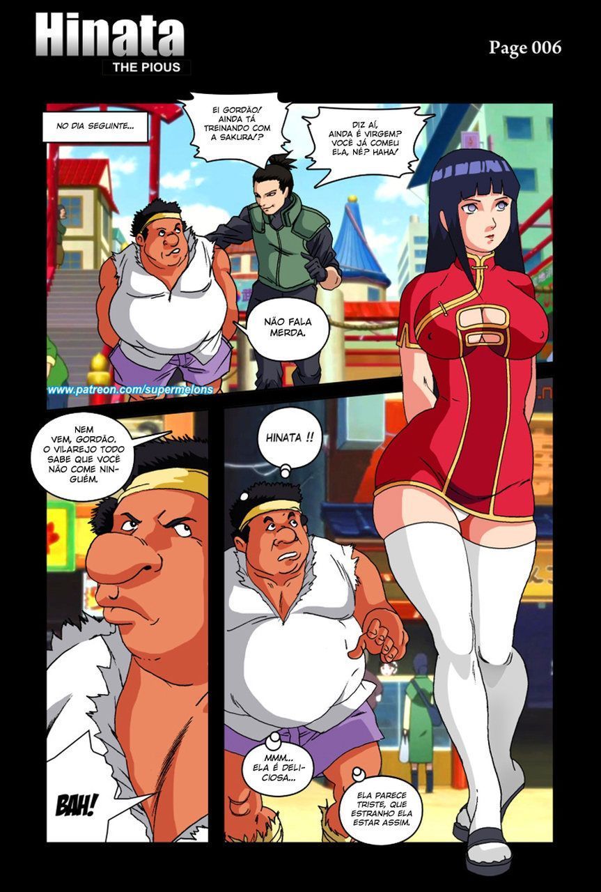 Página 7 do quadrinho adulto: Hinata e o gordinho dotado – Leia completo em XCOMICS