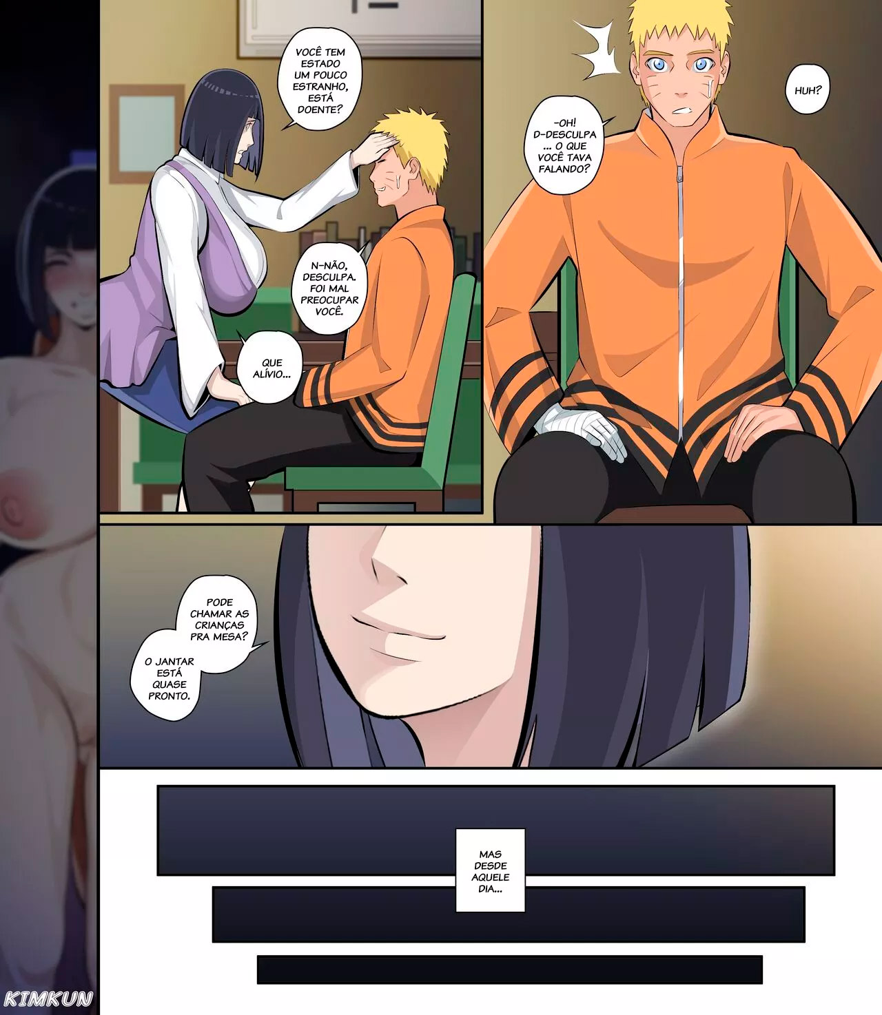 Página 4 do quadrinho adulto: Hinata traindo Naruto com o coroa pirocudo – Leia completo em XCOMICS