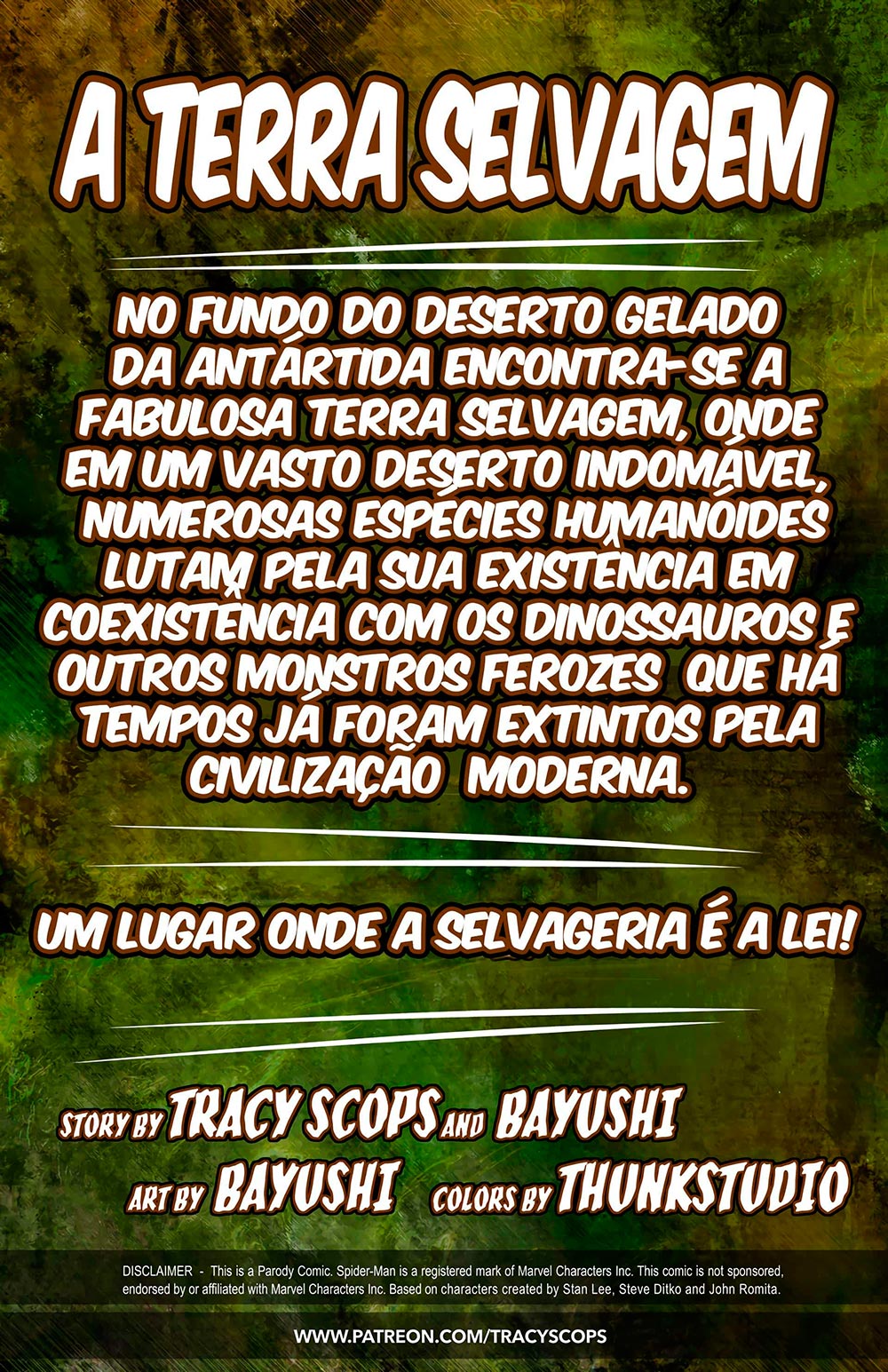 Página 2 do quadrinho adulto: Homem Aranha na terra selvagem – Leia completo em XCOMICS