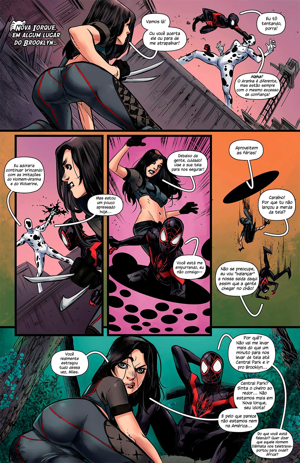 Página 3 do quadrinho adulto: Homem Aranha na terra selvagem – Leia completo em XCOMICS